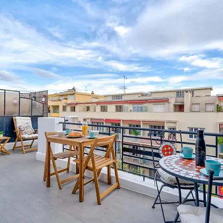 Floor Terrace - Dernier Etage Terrasse Cosy Apartamento